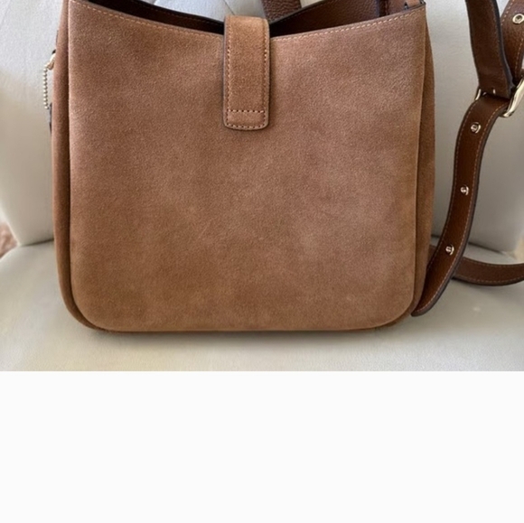 Coach Brown Suede Shoulder Bag - Picture 4 of 9